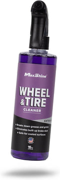 Maxshine 16oz Wheel & Tire Cleaner – Removes Dirt & Contaminants from Wheels, Tires & Brakes – Safe on All Rim Finishes – Ideal for Cars, Trucks & SUVs – Detailing Accessory