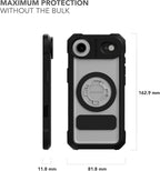 Rokform Crystal Case Compatible with iPhone 17 Air, Magnetic Cover (Clear)