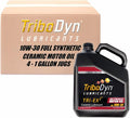 Tri-Ex2 10W-30 Full Synthetic Motor Oil – Patented Ceramic Coating – Reduced Friction - More Power - Fuel Economy - Extended Engine Life (4 Gallon Case)