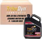 Tri-Ex2 10W-30 Full Synthetic Motor Oil – Patented Ceramic Coating – Reduced Friction - More Power - Fuel Economy - Extended Engine Life (4 Gallon Case)