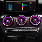 64 Colors for Mercedes Benz C180 C200 C250 C300 C400 C43AMG C63AMG 2019 2020 2021 Air Vent New EQS Air Vent Outlet Nozzle Atmosphere Lamp,7pcs Air Vent Ambient Light Kit