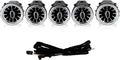 Qiilu Turbine Outlets Lamp, 5Pcs 3 Color Front Led Turbine Air Vent Ambient Light Kit Replacement For C Glcclass W205 X253 20152018