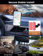 MOKPR for Magnetic Car Mount Charger-15W Wireless Car Charger-Magnetic Car Phone Holder for Dash Air Vent-LED RGB HandsFree Car Mount Fast Car Charger for iPhone 14/13/12 Series,Green