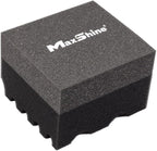 Maxshine Hydro-Tech Tire Foam Applicator Pad Waxing Sponge for Car Detailing, Black & Red (3 Pack)