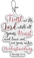 WIRESTER Hanging Air Freshener for Car, Home, Bathroom, Office, Decorative Charm Ornaments, Christian Quotes Proverbs 3:5-6