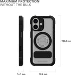 Rokform Crystal Case Compatible with iPhone 17, Magnetic Cover (Clear)