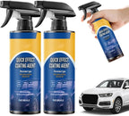 Car Coating Spray for Shine & Protection, 2026 Upgrade Advanced Car Quick-acting Coating Agent Spray, Quick Effect Coating Agent for Car, Waterless Wash Oil Film Emulsion Glass Cleaner (2Pcs)