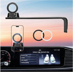 Car Phone Holder for Mercedes Benz GLE-Class/GLS-Class 2020-2026 (Only for 12.3-Inch Screen) 360° Rotation Magnetic Cell Phone Mount, Compatible with Magsafe, Does Not Affect Air Vent