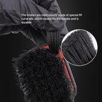 SPTA Tire Brush, Carpet Cleaning Brush, 2Pcs Wheel Brush, Carpet Cleaning Brush,Stiff Synthetic Bristles, Ergonomic Design Handle, Scrub Brush for Floor Mats,Car Wheel Hub Cleaning,Car Interior, Home