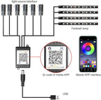 Car LED Interior Lights Strip APP Control, Car Neon Lights Kit with 236 inches Fiber Optic, Music Mode Sound Active Cars Atmosphere Ambient Lighting Kit