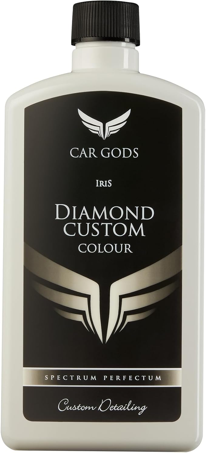 Car Gods Iris Custom Color White 3-in-1 Polish Wax Color Restorer & Scratch Remover, 16 Colors Available, 17 Fl Oz