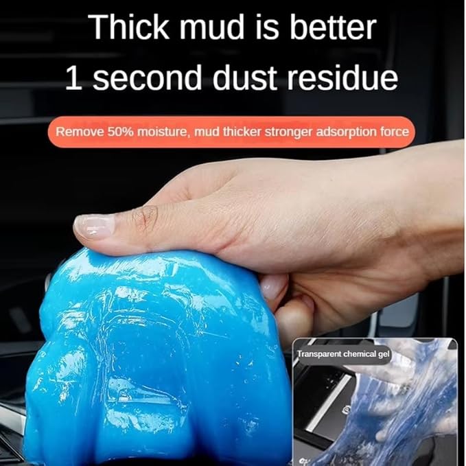 Car Cleaning Gel Compatible with Hyundai Santa, 200g Detailing Putty for Auto Vents, Dashboard, Cup Holders - Reusable Multifunctional Dust Remover,200g*1