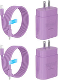 iPhone 17 16 15 Charger Fast Charging 10FT Cable, 30W USB C Charger Block for i Phone 15 16 16e 17 Air Plus Pro Max/iPad Pro/AirPods, PD USBC Power Adapter Wall Plug & Type C to C Cord (Purple, 10FT)