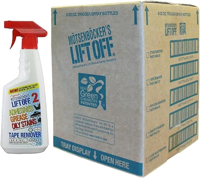 Motsenbocker's Lift-Off 40701 No. Tape/Stain Remover, 22oz Trigger Spray