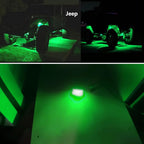 10Pcs Led Rock Lights Waterproof 3.8" Green LED Underglow Kit,Fender Wheel Well Lights, Car Exterior Side Marker Lights for Wrangler Pickup Truck Golf Cart RV SUV Offroad ATV UTV