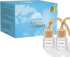HoogaLife Car Air Freshener Diffuser 2 Pack Hanging Air Freshener Diffuser - Coconut Fragrance Oil Air D iffuser for Car, 45+ Days Long Lasting Fragrance Made in USA (C16)