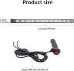 Ambient Lighting Car 2PCS Under Glow Kit with Cigarette Lighter, 12V Underglow Led Lights Car LED Interior Light DRL Daylight Strip Waterproof Driving Fog Lamp RGB Atmosphere Lights (Blue)