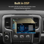 Android 13 Car Radio for Dodge RAM 1500 2500 3500 2013-2018 with Wireless CarPlay Android Auto, 9'' Touch Screen Radio Replacement 2G Ram 32G ROM(Only fit Manual AC)