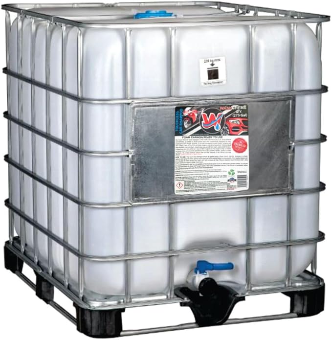 Touchless One Step Car Wash Shampoo by Wash Chems (275 Gallon Drum, 1000 L) – Commercial Grade Auto Cleaner – Automated Car Wash Equipment Compatible - Great for Cars, Trucks, Motorcycles, Other