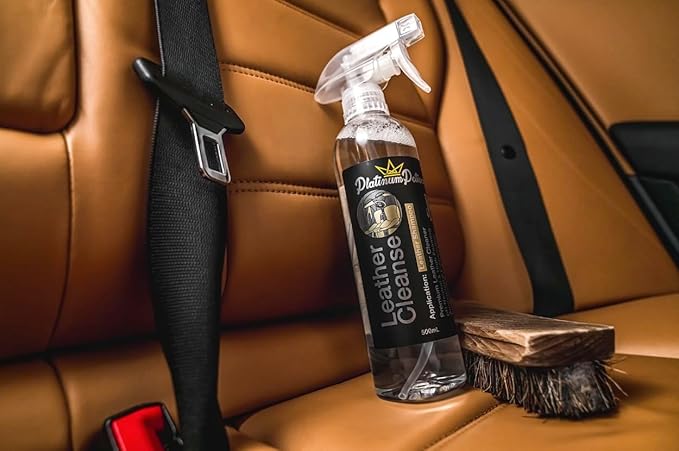 Leather Cleanse | Gentle Leather Cleaner | Removes Body Oils and Dye Transfer | Matte OEM Finish Residue Conscious | Coated Leather Safe When Used Correctly | 500 Milliliters