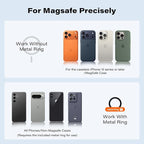 APPS2Car for MagSafe Car Mount, Magnetic Phone Holder for Car with Suction Cup, 17 Strong Magnets & Adjustable Arm, Dashboard & Windshield Phone Mount Compatible with MagSafe Case iPhone 12–17 Series