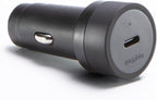 Mophie 30W USB-C Car Charger - Eco-Friendly Fast Charging for Devices, LED Indicator, Universal AUX Compatibility