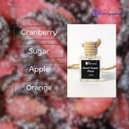 Sweet Sugar Plum Car Air Freshener – Set of 3 (10 ml Each) | Wooden Box Hanging Design for Car, Closet & Office | Long-Lasting Luxury Fragrance by Gift Paradise