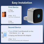 Wireless CarPlay Adapter & Android Auto Dongle, One Click Multi Device Switching Seamless Connection, Compact Size, Plug & Play Wireless CarPlay Converter for iPhone & Android, USB/USB-C, No Delay