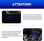 NJSBYL 4PCS LED Door Handle Circuit Board for B-MW 3 4 5 Series X1 M4 Gran Turismo Touring Sedan Convertible Coupe F10 F30 F31 F32 F33 F34 F36 F48 F82 F83 Blue-White Ambient Lighting