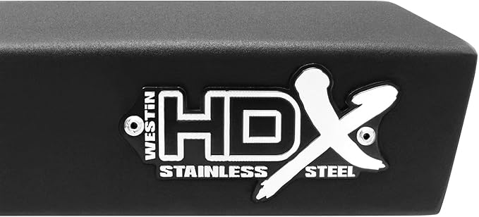 Westin 56-141352 HDX Drop Nerf Bars fits 2019-2025 Silverado Sierra 1500 (Exc Silverado LD Sierra 1500 Limited) 2020-2025 Silverado Sierra 2500 3500 Crew Cab Textured Black Pair