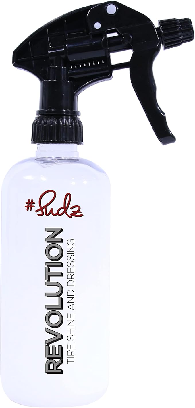 SudzBox Revolution Tire Shine & Trim Dressing | Works on Vinyl, Rubber, and Plastic - Works on Cars, Trucks, SUV's, Boats, + More! 16 oz.