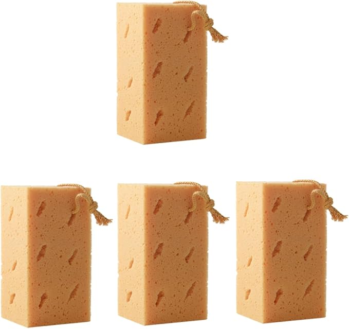 Cabilock 4pcs Auto Car Cleaning Beauty Waxing Sponge Car Wash Sponges Absorbent Cleaning Tools