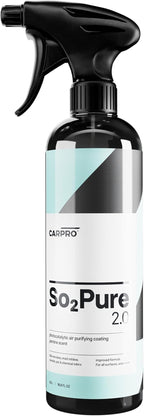 CARPRO SO2Pure 2.0 Odor Eliminator - Neutralize Odors, Cigarette Smoke, Exhaust, Chemical Smell or VOCs, Even Pet Smells from Car Fabric & Plastic, Use on Any Surface, Anywhere - 500mL (17oz)