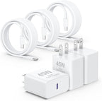 45W iPhone 17 Air 16 15 Pro Max Charger Fast Charging 6FT/10 FT/10FT,Super Fast USB C Charger Block with Extra Long Type C Charger Cable,PD Quick Adapter 3.0 for iPhone 17 16 15/17 16e 15Pro/16 Plus
