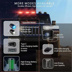 Solar-Powered Car Roof Light – Waterproof, Remote Control & Easy Installation, Solar Car Roof Light Kit, 8 Colors Wireless LED Strobe Lights with Remote Control for Trucks, Motorcycle, Vehicle (5pcs)