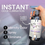 The Stink Solution Smoke Odor Eliminator Spray for Home, Car, Clothes, Hands, Hair, Walls, & More | Completely Neutralizes All Types of Smoke Odor | Best Smoke Smell Remover Sky Blue 1 Gallon