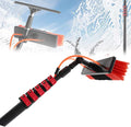 Telescoping Extension Pole with Water Fed Brush – Adjustable Window Cleaner for Solar Panels Roofs Decks RVs – Long Reach Telescopic Cleaning Tool for Easy Outdoor Cleaning