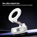 TENOC Magnetic Suction Car Phone Mount, 360° Rotation Phone Holder Mount, Foldable Cellphone Holders for Car/Gym/Shower/Mirror, White