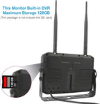 Truck Bus Digital Wireless Backup Camera Monitor System Kit, 7 inch DVR Monitor+HD IP69K Waterproof Night Vision Rear View Reverse Camera for Van Trailer 5th Wheel Pickup RV Campers Motor Home Boat