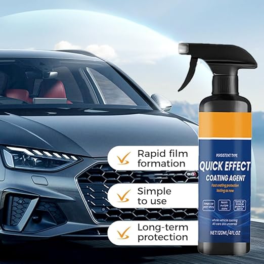 2026 New Upgraded Car Coating Spray, Car Scratch Remover and Paint Sealant, Hydrophobic Quick Detailer for Cars, Motorcycles, Boats, RV Glass, High-Gloss Finish (1PCS)