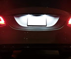 iJDMTOY OEM-Fit 3W Full LED License Plate Light Kit Compatible With Mercedes-Benz C CLS CLA E S SL SLK Class, Powered by 18-SMD Xenon White LED & Can-bus Error Free