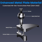 Kaishengyuan Magnetic Phone Mount Compatible with 2024-2026 Toyota Tacoma & 2025-2026 4 Runner, 360° Rotation Metal Phone Holder Cradles Bracket Stand for All Smartphones