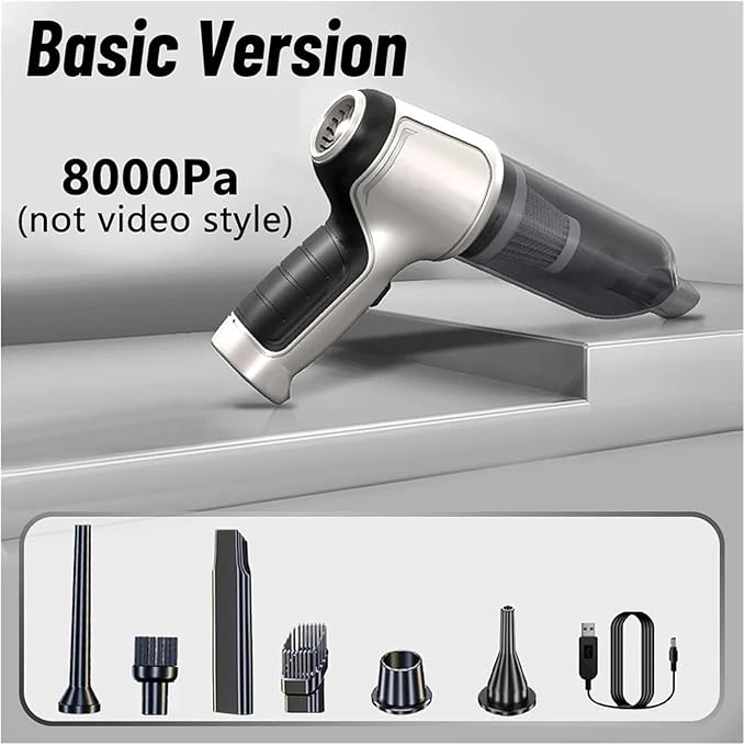 Handheld car Vacuum Cleaner with Strong Suction Power. Portable