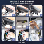 Fitcamx Front 4K+Rear 1080P Dash Cam Adapts for Mazda 3 2024-2026 (Connects to Sunroof/OBD), Integrated OEM Look, Dual HD Video, WiFi & APP, Loop Recording, Parking Sensor, Easy to Use, 128GB Card