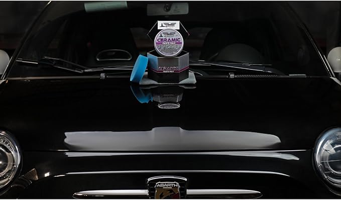 Gliptone Ceramic Paste Wax - Premium Carnauba & SiO2 Hybrid Wax - Deep Gloss, Hydrophobic Shine, Long-Lasting Protection, Easy On/Off, Safe for All Paint Finishes, Made in Small Batches