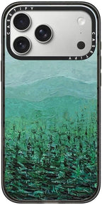 CASETiFY Impact iPhone 17 Pro Max Case [Slim/Compatible with Magsafe / 8.2 ft. 4X Military Grade Drop Protection] - Pine Forest - Clear Black