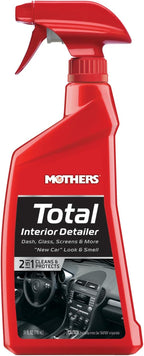 Mothers Total Interior Detailer, 24 oz. — Cleans & Protects Dash, Glass, Screens & More, Safe Ammonia-Free Formula Removes Dirt, Oily Film & Fingerprints Without Streaks or Residue (05434)