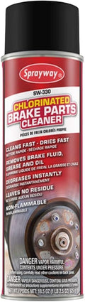 Sprayway SW330 Chlorinated Brake Parts Cleaner, 18.5 oz