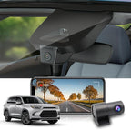 Fitcamx Front 2K+Rear 1080P Dash Cam Adapts for Toyota Grand Highlander 2024-2026 & Hybrid (HD2-0E130), OEM Look, 2 Way HD Video, WiFi & APP, Loop Recording, G-Sensor, Easy to Use, 64GB Card