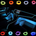 ABALDI USB Neon Light El Wire Glowing Electroluminescent Wire for Xmas Party Pub Indoor Outdoor Decoration with 5mm Sewing Edge 2M/6FT (Ice Blue)